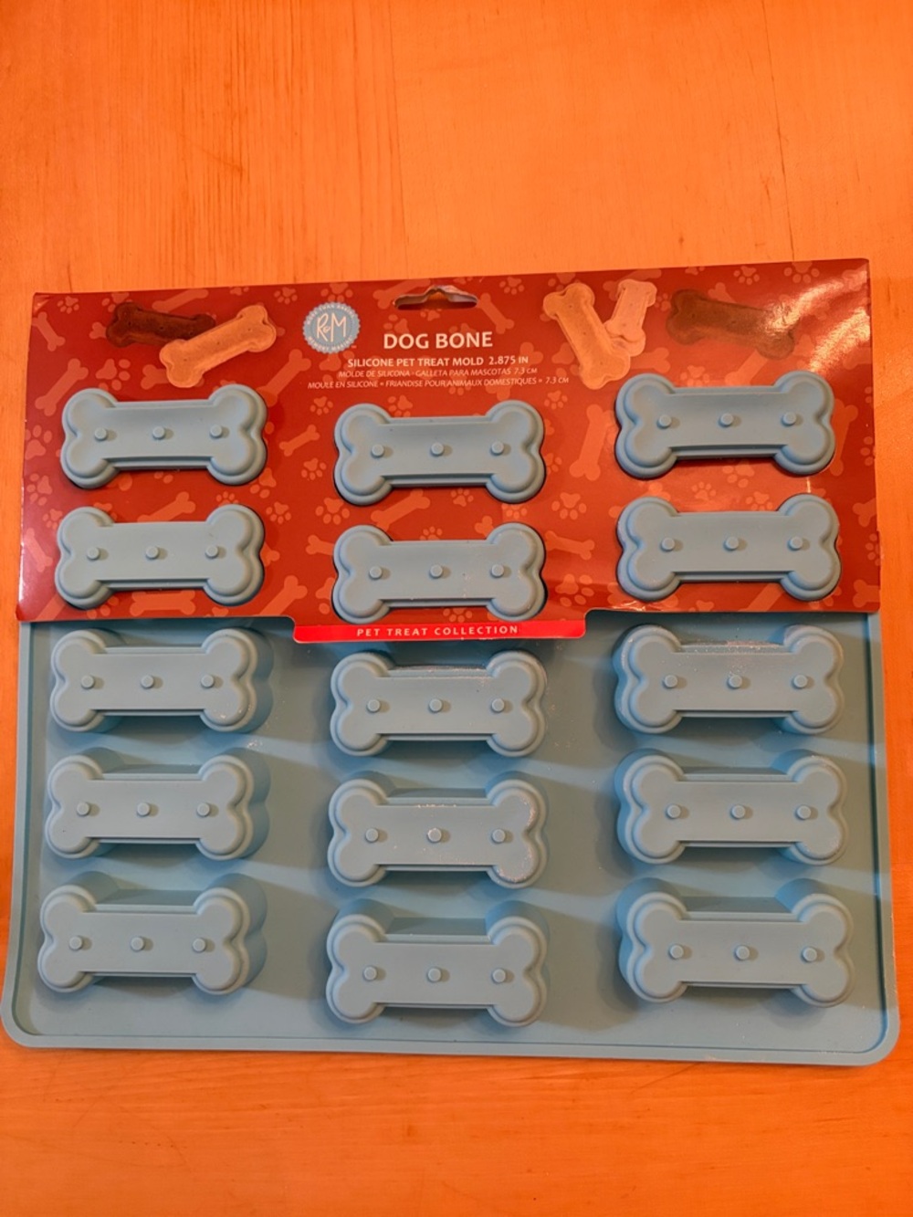 Dog Bone Silicone Treat Mold - Light Blue